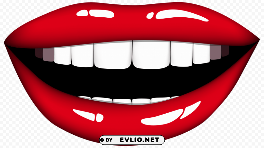 smiling mouth PNG files with no background free