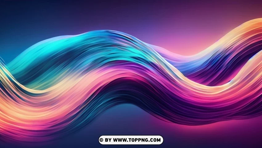 4K Wallpaper Colorful Abstract Vibrant Motion Transparent PNG Object with Isolation