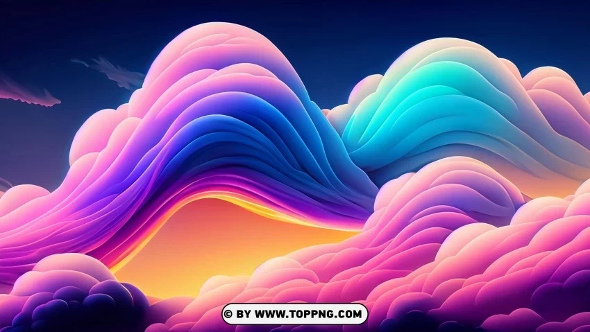 4K Wallpaper of Cloud waves Abstract Transparent PNG images free download