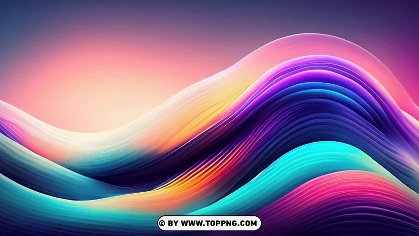 4K Wallpaper with Dynamic Wave Lines Transparent PNG pictures archive