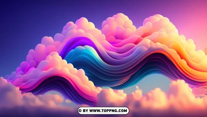 A Dreamy Masterpiece of Soft Abstract Waves 4K Wallpaper Transparent PNG images pack