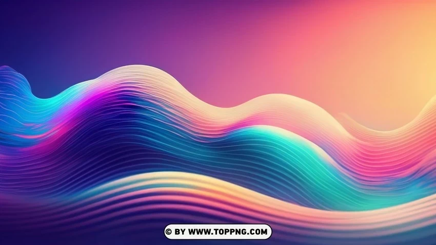 Abstract Art with Moving Waves and Vibrant Colors Transparent PNG stock photos