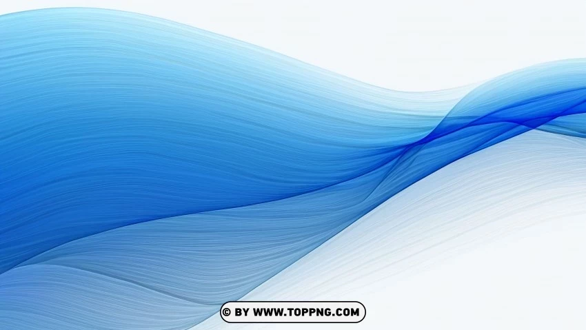 Abstract Blue Wave Vector HighQuality PNG Isolated on Transparent Background