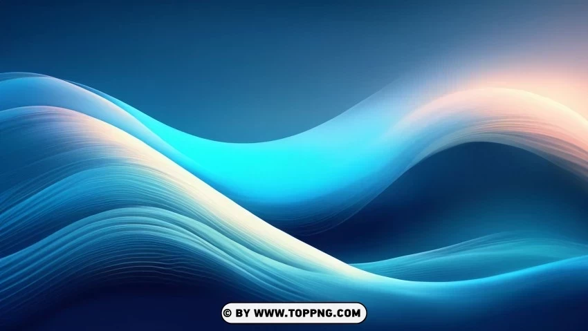 Abstract Blue Waves 4K Wallpaper High-quality transparent PNG images