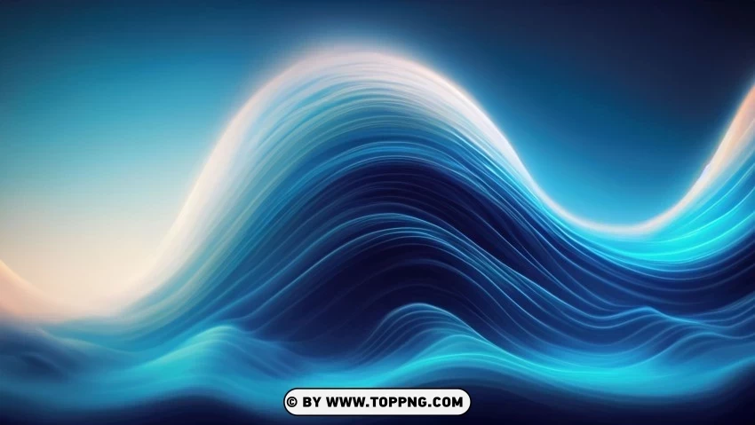 Abstract Blue Waves of Harmony 4K Wallpaper High-resolution transparent PNG images - Image ID 4863db8e