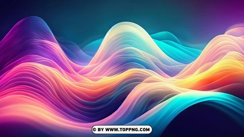 Abstract Colorful Background Moving Waves 4K Wallpaper Alpha channel PNGs