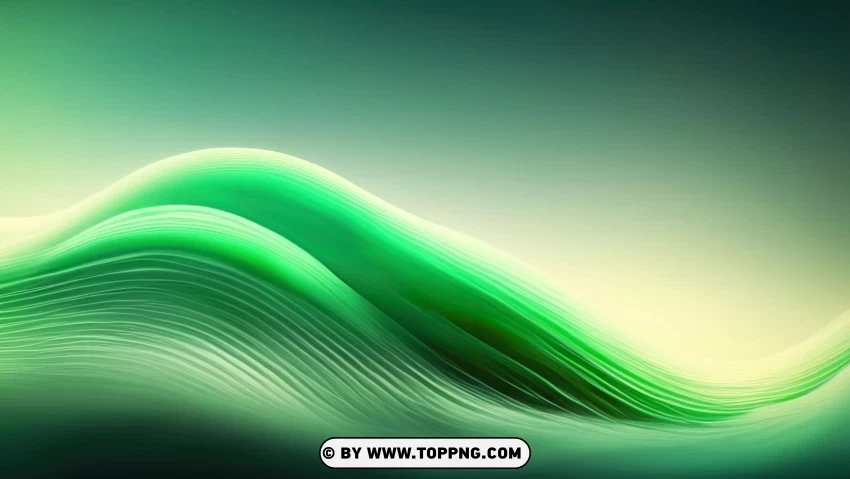Abstract Green Artwork for 4K Wallpaper Isolated Character with Transparent Background PNG
