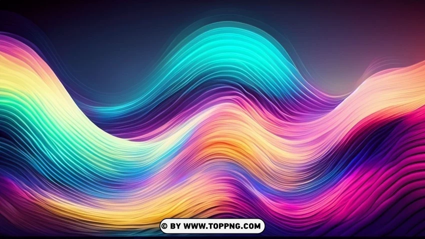 Abstract Patterns Wave Lines in Vibrant Motion 4K Wallpaper Motion Clean Background Isolated PNG Art