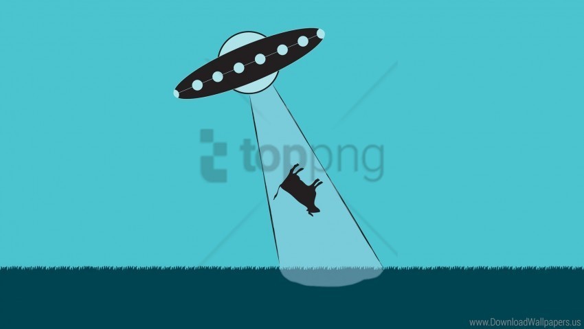 aliens cow improvisation ufos vector wallpaper Isolated Element on HighQuality Transparent PNG