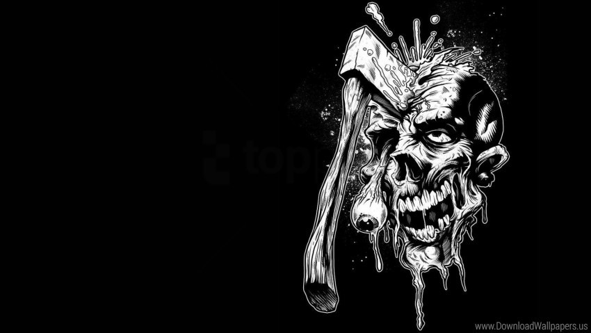 art ax eyes zombie wallpaper PNG Graphic with Clear Isolation