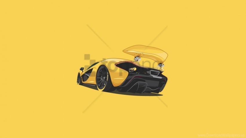 art mclaren minimalism p1 wallpaper PNG Graphic Isolated on Clear Background