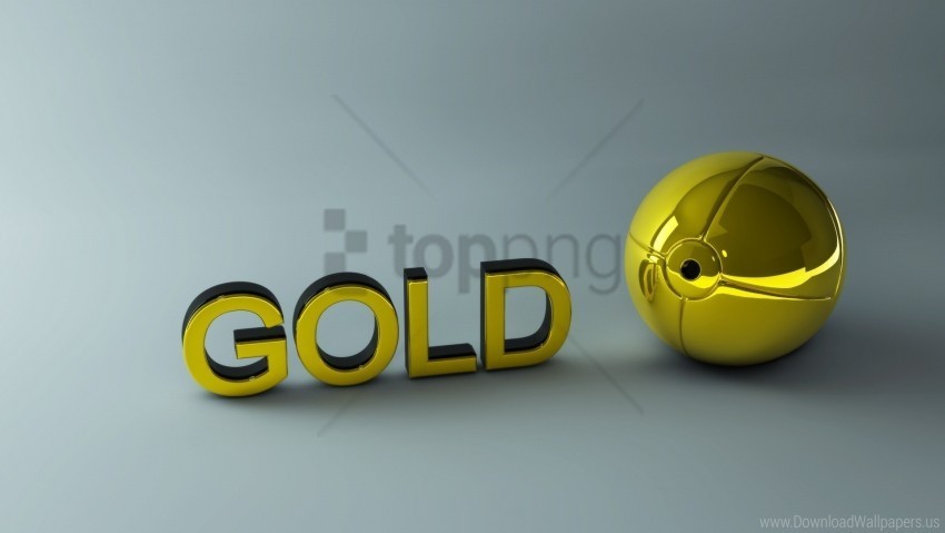 ball gold letters surface wallpaper PNG design elements