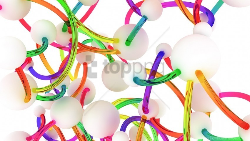 balls colored plastics tubes wallpaper Isolated Graphic on HighQuality Transparent PNG