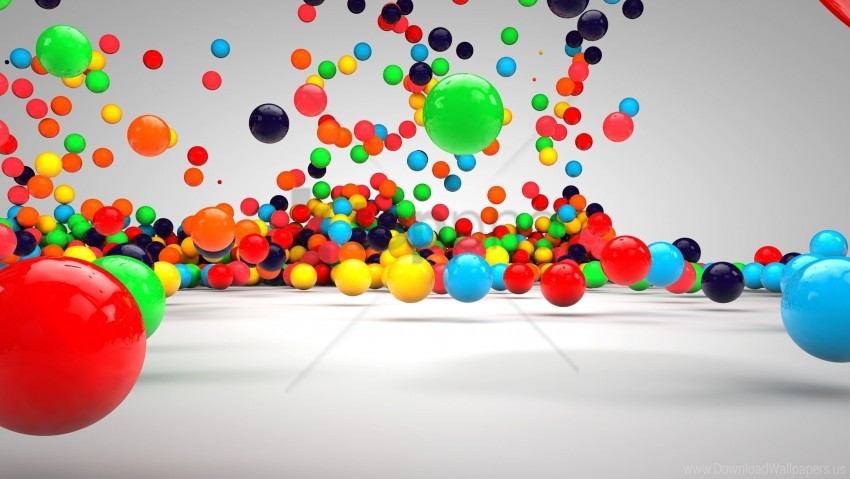 balls colorful fall surface wallpaper Isolated PNG Item in HighResolution