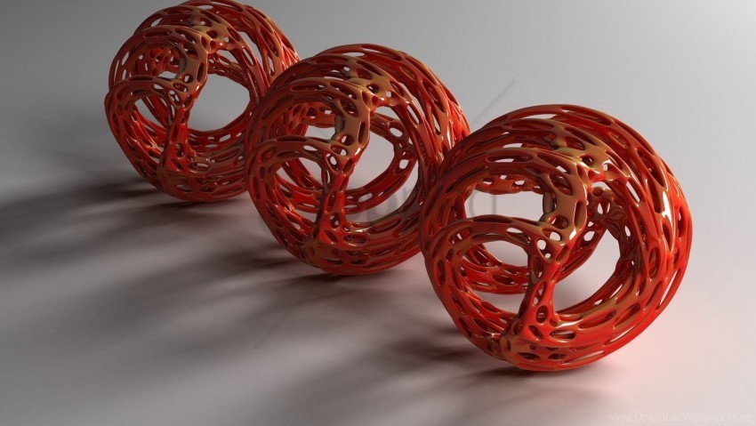 balls red space spiral thread wallpaper Transparent PNG Graphic with Isolated Object