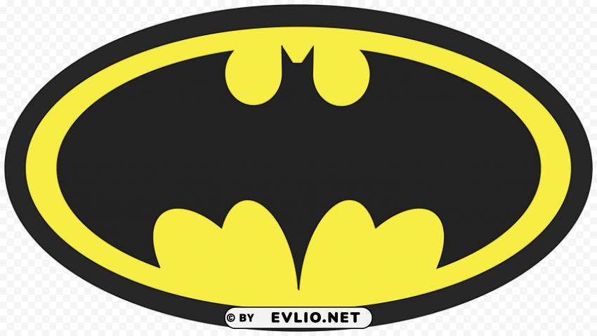batman logo Isolated Design Element in PNG Format