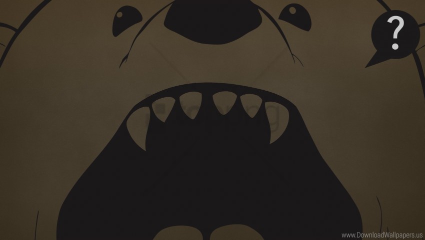 bear canines mouth vector wallpaper PNG files with no royalties