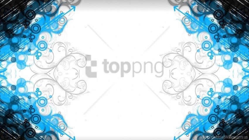 black blue patterns white wallpaper Isolated Element with Clear Background PNG