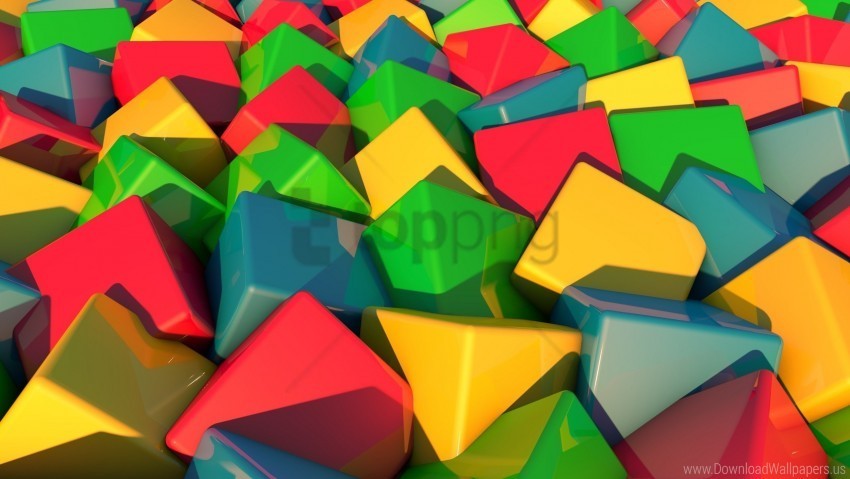 blocks color many wallpaper Isolated Object on Clear Background PNG