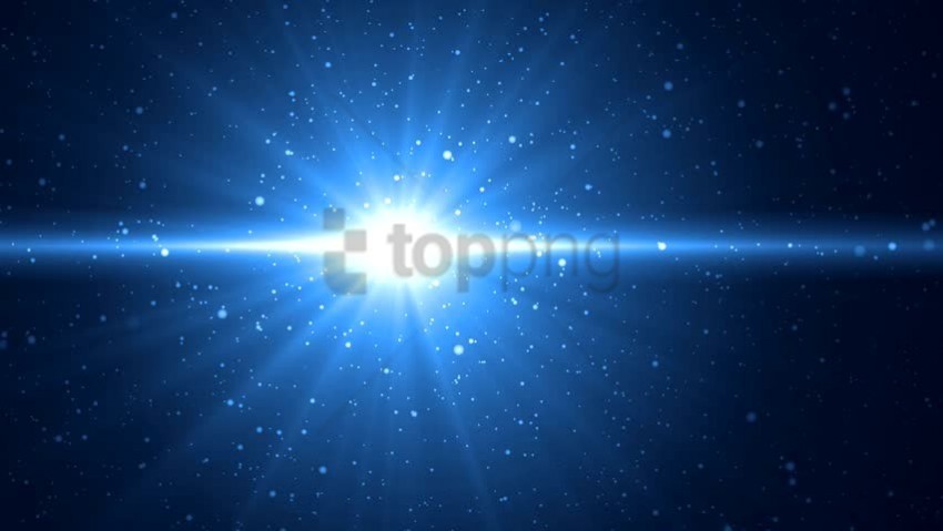 blue lens flare PNG isolated