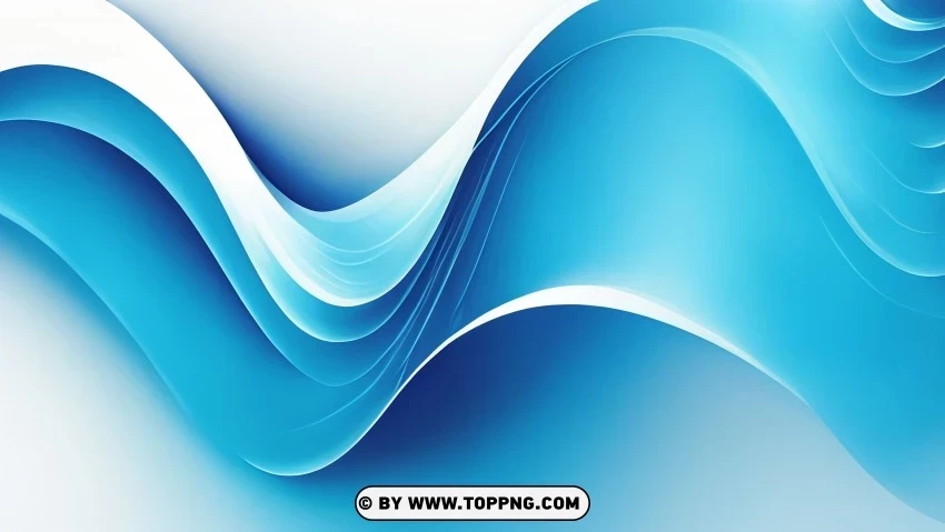 Blue Wave Abstract Design HighQuality Transparent PNG Isolated Graphic Element