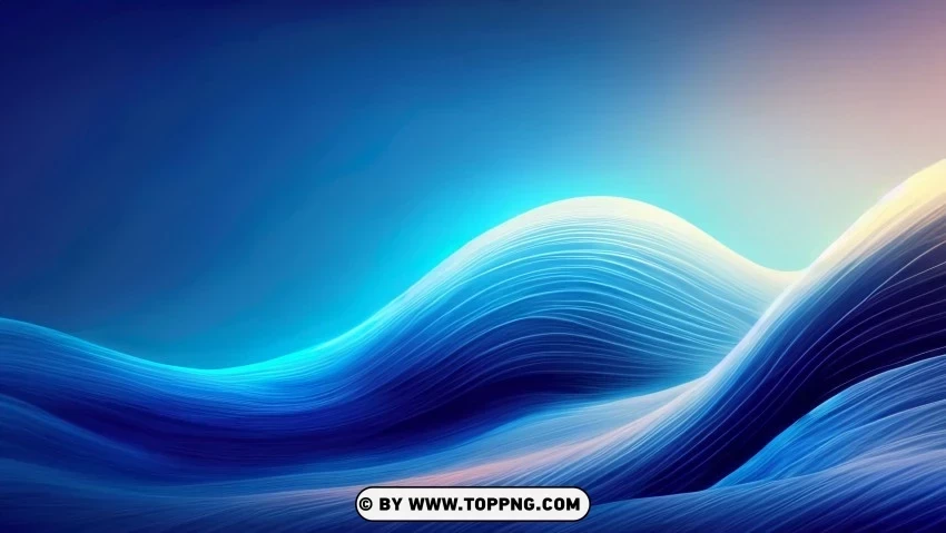 Blue Waves of Brilliance 4K Wallpaper High-definition transparent PNG