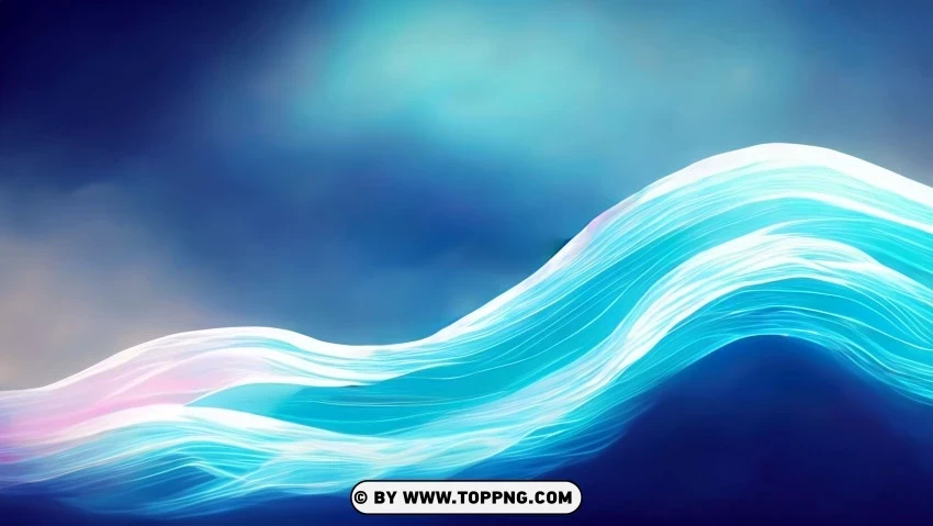 Blue Waves of Serenity 4K Wallpaper Free download PNG with alpha channel extensive images