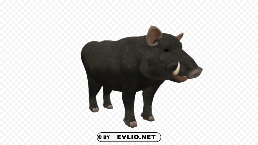 boar Isolated Character with Transparent Background PNG