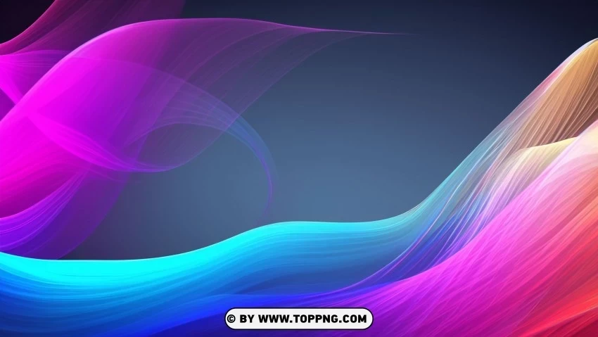 Bright Dynamic Waves In Motion 4K Wallpaper Transparent Background Isolated PNG Icon