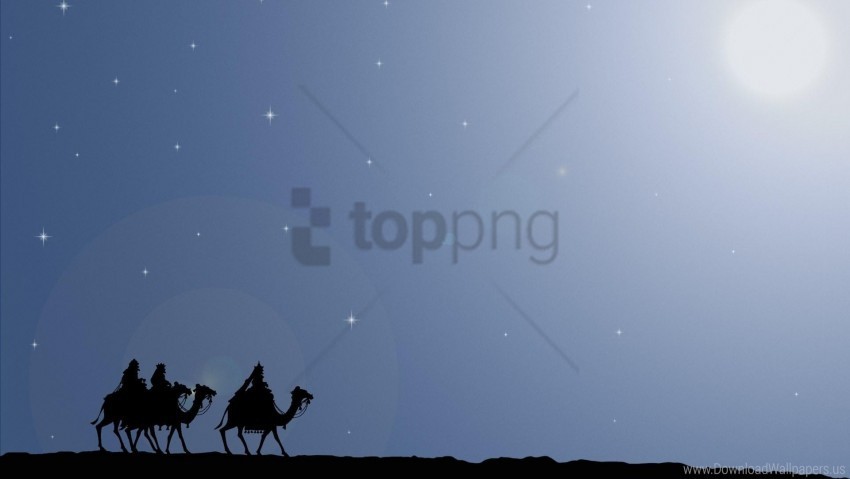 camels riders sky walk wallpaper Clear image PNG