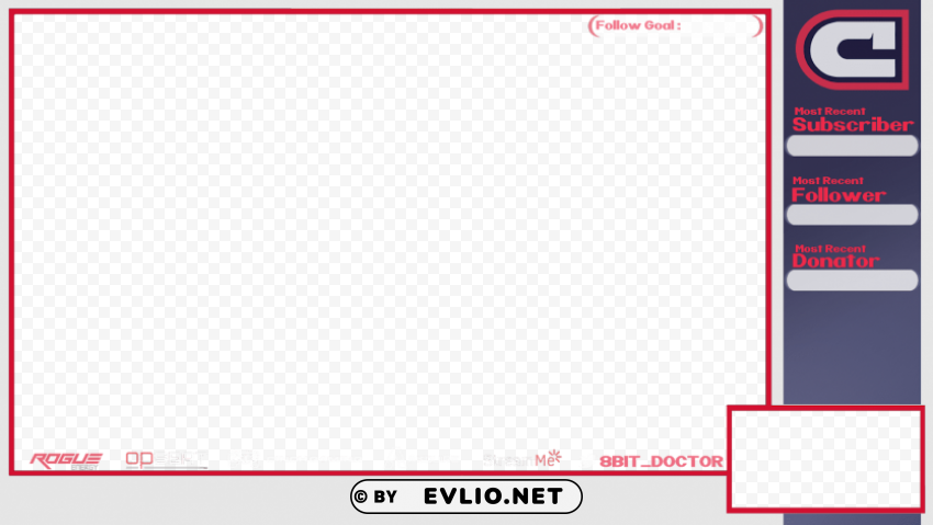  twitch overlay Clean Background Isolated PNG Character