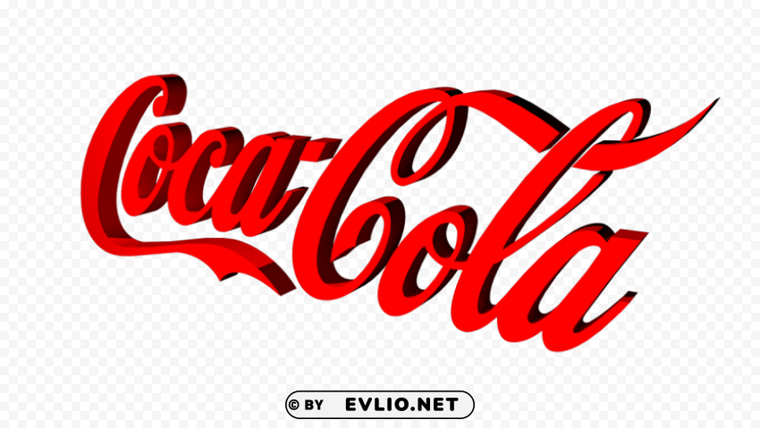 coca cola logo PNG with clear background set