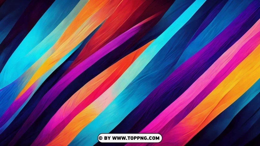 Colorful Abstract lines 4K Wallpaper Transparent Background Isolation of PNG