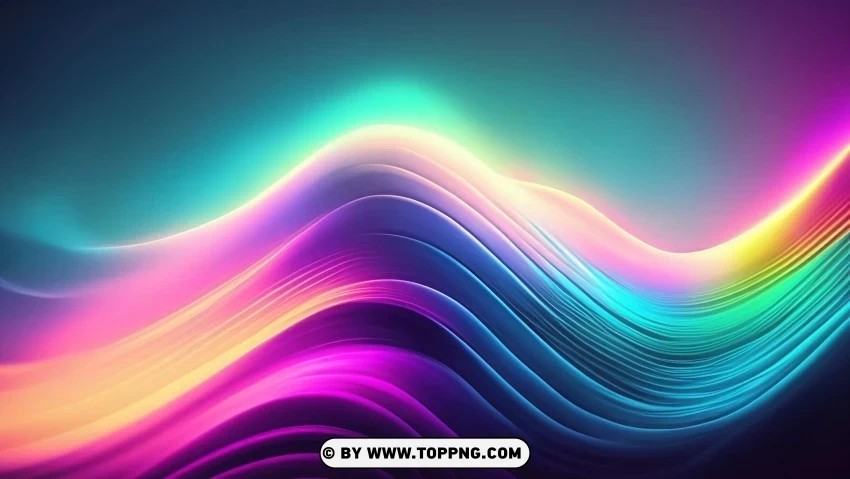 Colorful Abstract Patterns in 4K Wallpaper Vibrant Waves Clean Background Isolated PNG Image