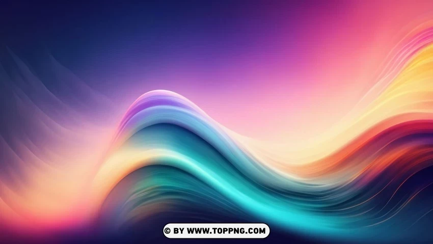 Colorful Lines In Motion A 4K Clean Background PNG Isolated Art