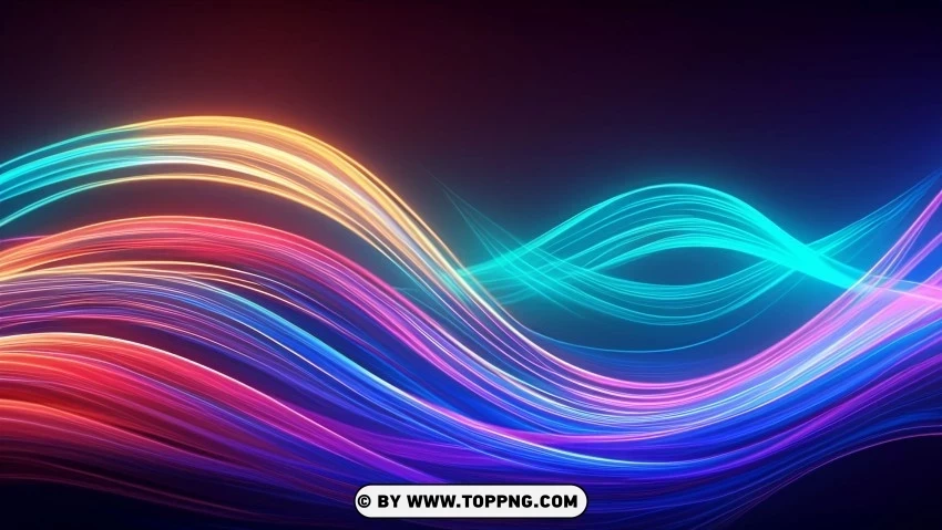 Colorful Wavy Lines in Motion Transparent background PNG clipart