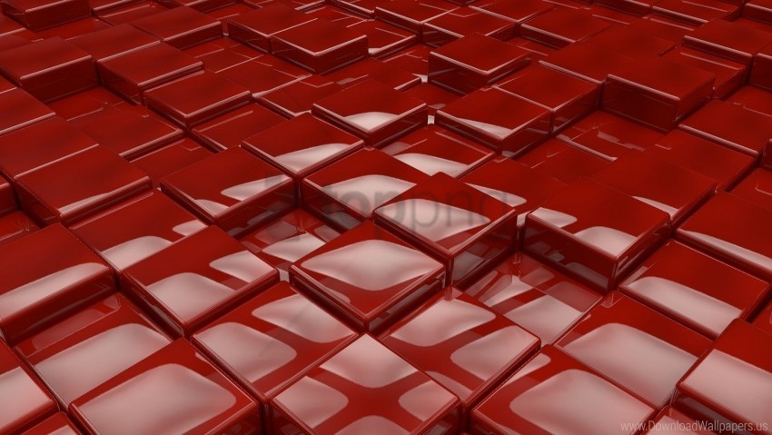 Cubes Red Smooth Surface Wallpaper High-resolution Transparent PNG Images Variety