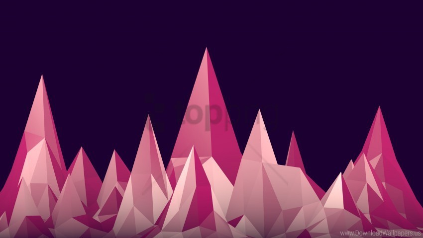 digital art graphics low poly minimalism wallpaper Isolated Graphic in Transparent PNG Format