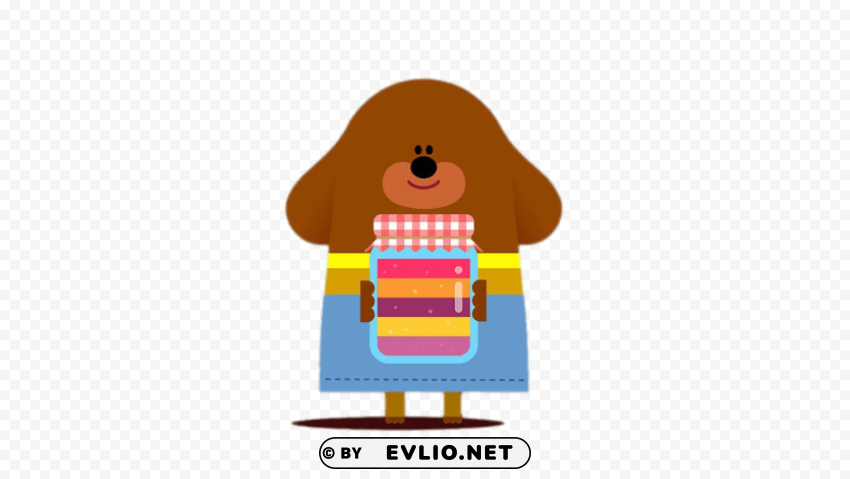 duggee made jam Isolated Graphic with Transparent Background PNG clipart png photo - 5e2c9d6b