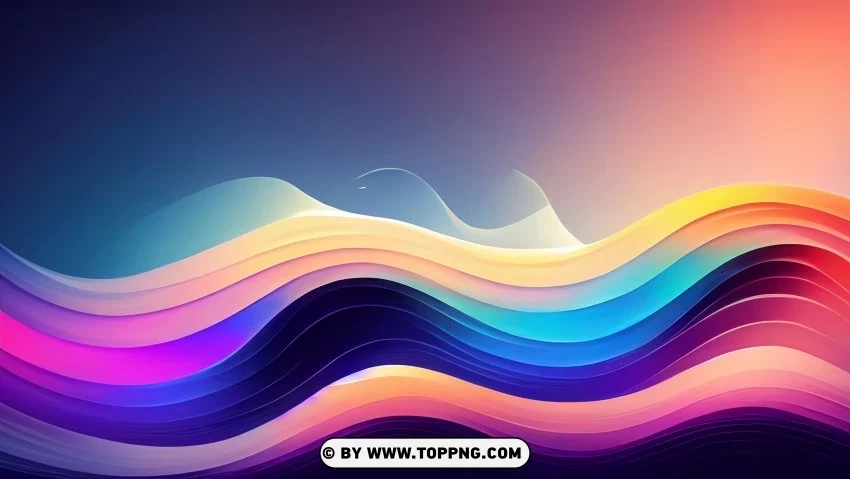 Dynamic Abstract Colorful in Vibrant Motion in 4K Wallpaper Clear Background Isolation in PNG Format
