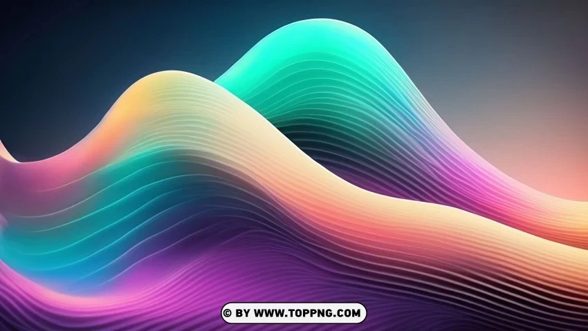 Dynamic Colorful Patterns in 4K Wallpaper Clear background PNG clip arts