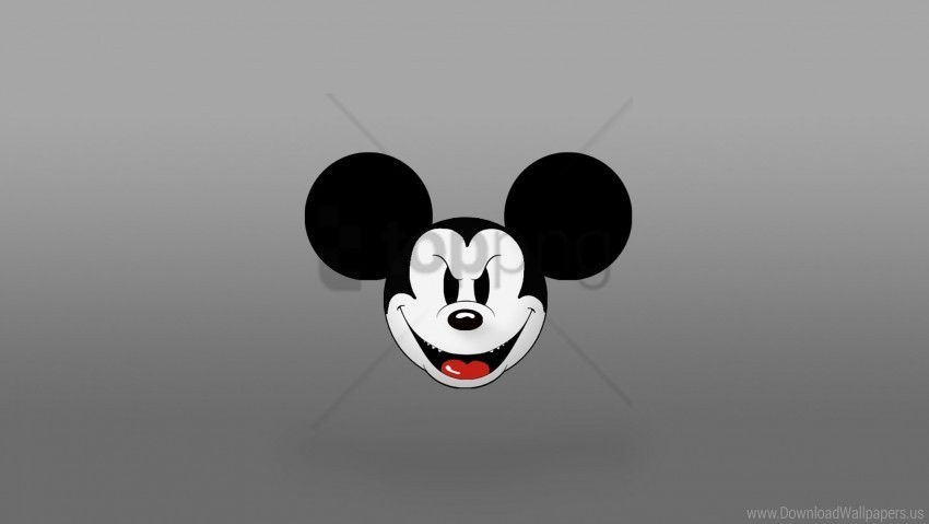 ears malicious mickey mouse mouth tongue wallpaper PNG images with no background necessary