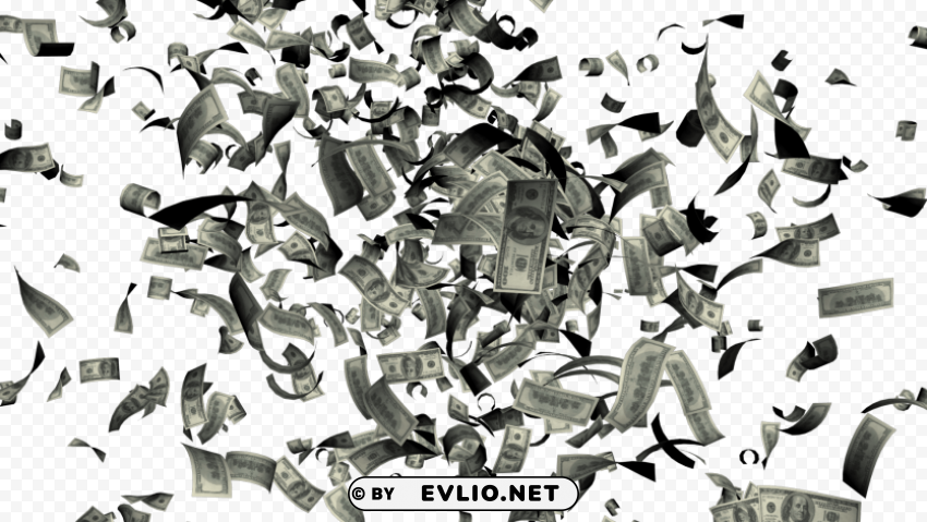 Transparent Background PNG of falling money Transparent PNG picture - Image ID 2576da4b