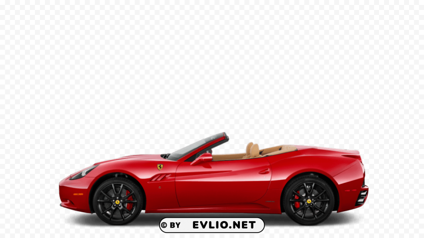 ferrari convertible side Clear Background PNG Isolated Element Detail