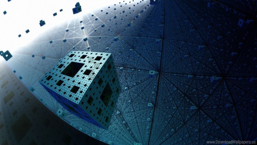 flight fractal menger sponge wallpaper PNG files with no royalties