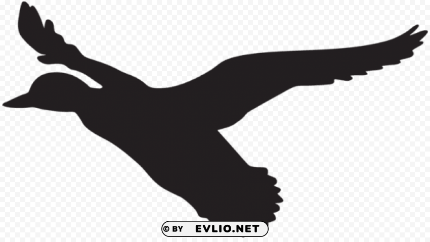 Transparent flying duck silhouette Clear Background PNG Isolated Illustration PNG Image - ID 79dfc749