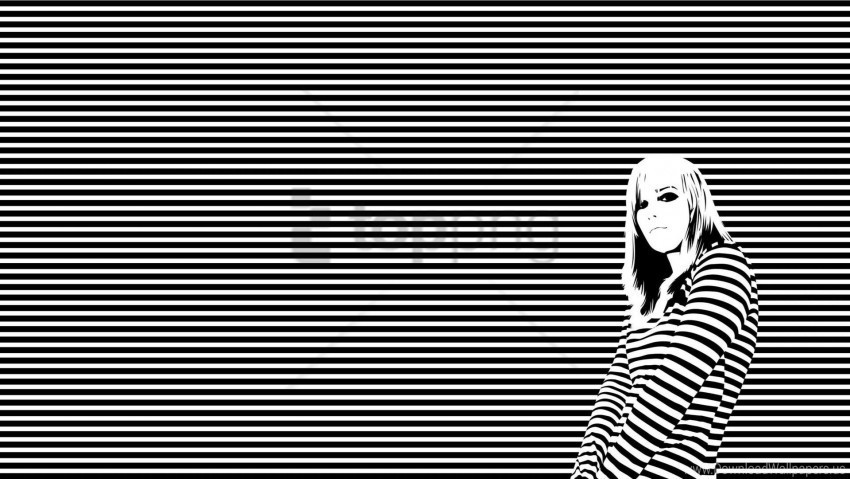 girl shirt stripes wallpaper Clear Background PNG Isolated Item