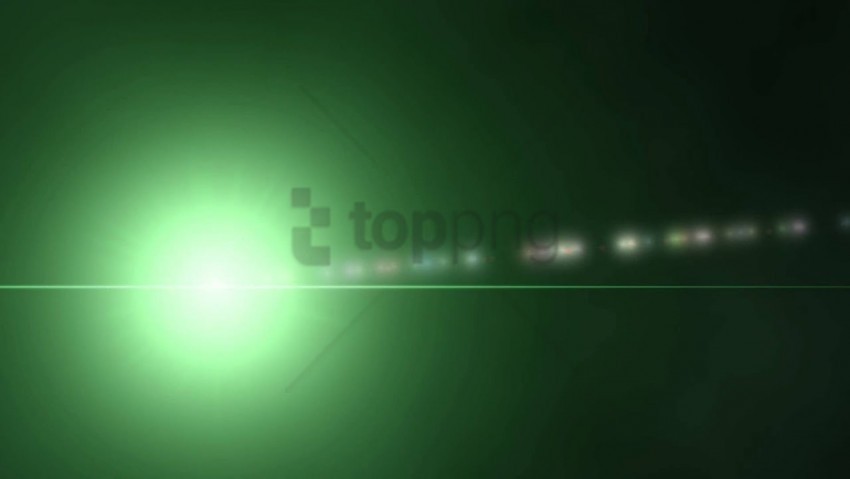 green lens flare hd ClearCut Background Isolated PNG Design