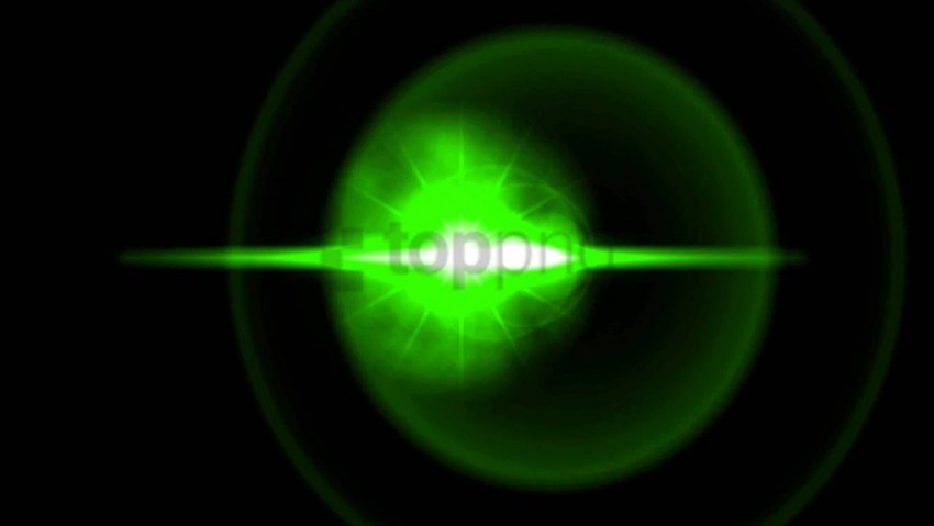 green lens flare hd ClearCut Background PNG Isolated Element