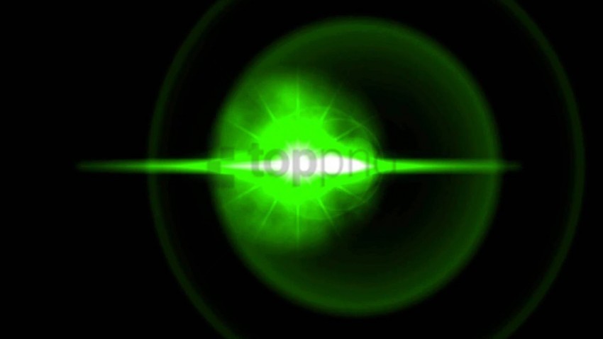 Green Lens Flare Hd ClearCut Background PNG Isolated Element